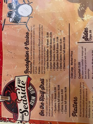 Menu photo 4 Seaside Raw Bar Virginia Beach, VA