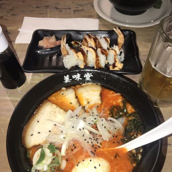Umaido - Ultra Spicy Level 2 Ramen and Shrimp Tempura Rolls - Ramen Near Me - Suwanee, Georgia Umaido - Ultra Spicy Level 2 Ramen and Shrimp Tempura Rolls - Ramen Near Me - Suwanee, Georgia