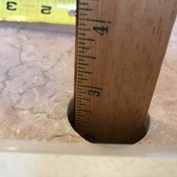 Faucet shank length only 1 3/4", but holes 2 3/4"