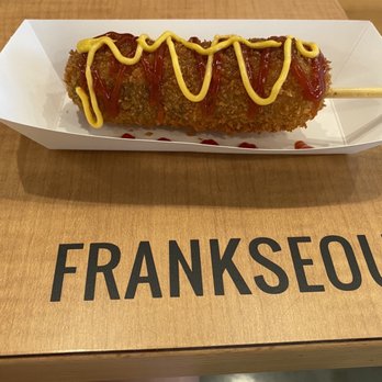 Frankseoul - Cheddar cheese dog - Hot Dogs Near Me - Frisco, Texas Frankseoul - Cheddar cheese dog - Hot Dogs Near Me - Frisco, Texas