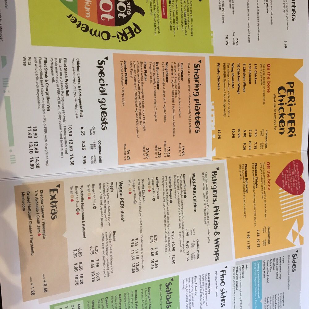 Nando's - Nando's Menu.. - Fast Food Near Me - Harrow, XGL Nando's - Nando's Menu.. - Fast Food Near Me - Harrow, XGL