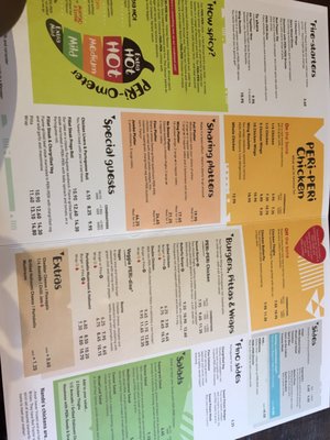 Menu photo 6 Nando's Harrow, XGL Menu photo 6 Nando's Harrow, XGL