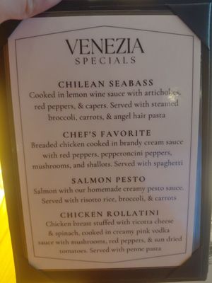 Menu photo 3 Venezia Trattoria McKinney, TX Menu photo 3 Venezia Trattoria McKinney, TX