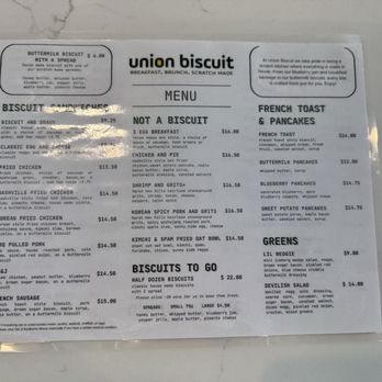 Union Biscuit - Menu 2 - Breakfast & Brunch Near Me - Las Vegas, Nevada Union Biscuit - Menu 2 - Breakfast & Brunch Near Me - Las Vegas, Nevada