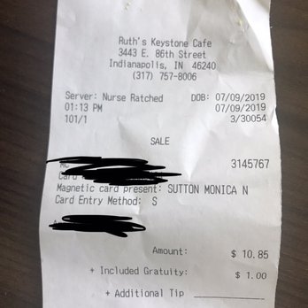 Ruth's Cafe - $12 for a salad that wasn't fresh from "Nurse Ratched" - Breakfast & Brunch Near Me - Indianapolis, Indiana