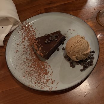 Wild Fish - Chocolate cake with coffee ice cream - Seafood Near Me - Pacific Grove, California Wild Fish - Chocolate cake with coffee ice cream - Seafood Near Me - Pacific Grove, California