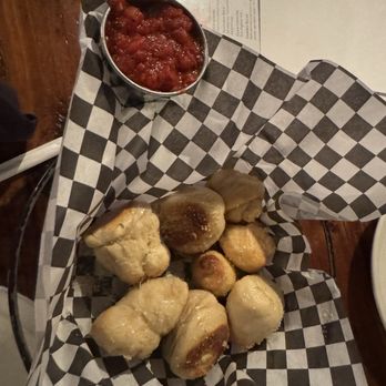 Dominick's Real Italian - Garlic knots brought to table when we got here! - Pizza Near Me - Tucson, Arizona Dominick's Real Italian - Garlic knots brought to table when we got here! - Pizza Near Me - Tucson, Arizona