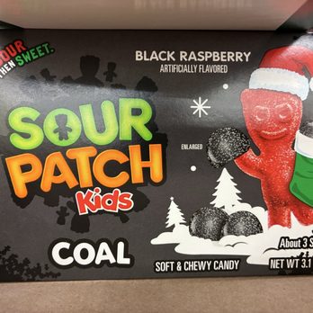Dollar Tree - Sour Patch Kids. Coal flavored. (Black Raspberry). Stocking stuffer. - Discount Store Near Me - Shreveport, Louisiana
