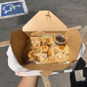 Yi Long Chinese - Pork, Shrimp, and chive Ice Flower Dumplings - Chinese Near Me - Sacramento, California