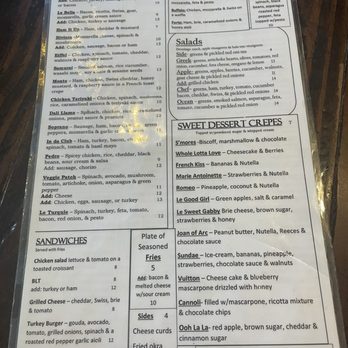 Betsy's Crepes - Menu - Breakfast & Brunch Near Me - Southern Pines, North Carolina Betsy's Crepes - Menu - Breakfast & Brunch Near Me - Southern Pines, North Carolina