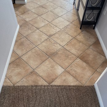 Silver Olas Carpet Tile Flood Cleaning - Entry foyer(After) - Carpet Cleaning Near Me - Oceanside, California