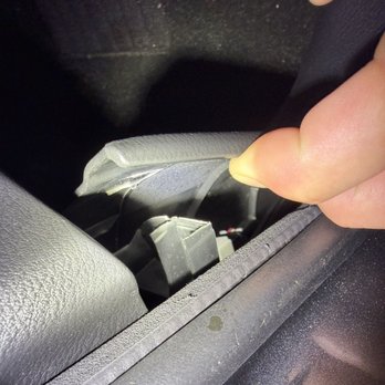 Tint Station - New Installer discovers a broken kick panel during inspection of Tint Stations work. - Car Window Tinting Near Me - Deerfield Beach, Florida Tint Station - New Installer discovers a broken kick panel during inspection of Tint Stations work. - Car Window Tinting Near Me - Deerfield Beach, Florida