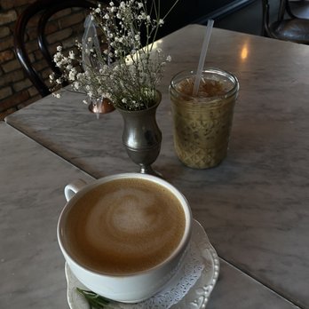 Clayton's Bakery & Bistro - Honey lavender latte and honey cinnamon (iced) - Bakeries Near Me - Coronado, California Clayton's Bakery & Bistro - Honey lavender latte and honey cinnamon (iced) - Bakeries Near Me - Coronado, California