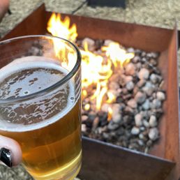 Lager and outdoor fire pit. Lager and outdoor fire pit.