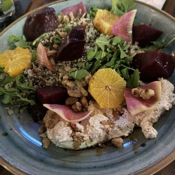 Papa Joe’s Waterfront - Citrus Beet Salad before practically licking the plate clean!! - Seafood Near Me - Islamorada, Florida