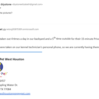 Preppy Pet West Houston - My 4 dogs were kept in the kennel all day with 15 minutes of play once a day. - Pet Groomers Near Me - Houston, Texas