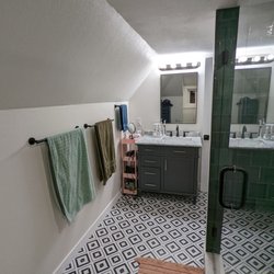 Black River Construction - Fitting a full bathroom into a tight space!