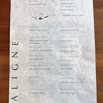 Maligne - Food menu - New American Near Me - Seaside, California Maligne - Food menu - New American Near Me - Seaside, California
