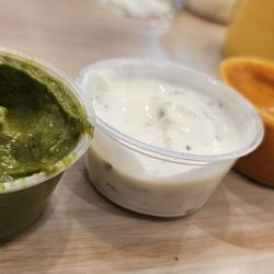 Pok Pok Po - All 3 sauces. My favorite was the creamy yogurt sauce