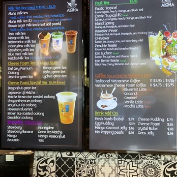 Aloha Tea & Coffee - Menu - Coffee & Tea Near Me - Glendale, Arizona