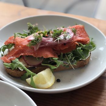Retreat - Salmon lox toast - Cafes Near Me - Seattle, Washington