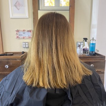 Ava Lane Hairdressing - Before Francesca worked her magic - Hair Stylists Near Me - Petaluma, California