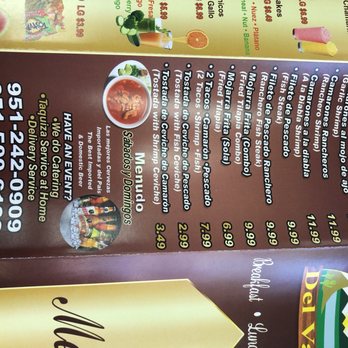 Taqueria Del Valle - Menu 4/14/18 - Mexican Near Me - Moreno Valley, California Taqueria Del Valle - Menu 4/14/18 - Mexican Near Me - Moreno Valley, California