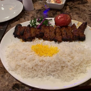 Caspian - Spicy barg dinner plate - Persian/Iranian Near Me - Bellevue, Washington