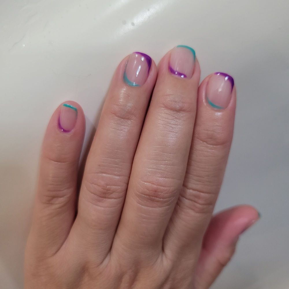 Sparkle Nails Corp - Basic manicure with gel polish and nail art. Cindy did a great job! I wanted something simple, but abstract. - Waxing Near Me - Kaneohe, Hawaii Sparkle Nails Corp - Basic manicure with gel polish and nail art. Cindy did a great job! I wanted something simple, but abstract. - Waxing Near Me - Kaneohe, Hawaii