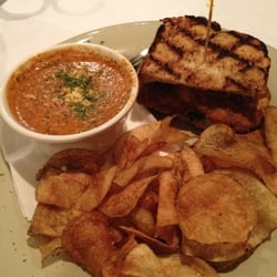 Main Street Wine Depot - Fried Green Tomato sandwich and Bisque