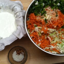 Chef Tina's Kitchen - Getting ready to ferment!  Kimchi!