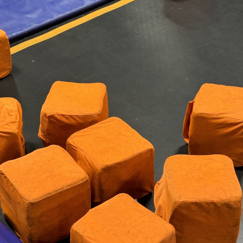 Sky Zone Trampoline Park - Filthy stained fabric blocks - Trampoline Parks Near Me - San Marcos, California Sky Zone Trampoline Park - Filthy stained fabric blocks - Trampoline Parks Near Me - San Marcos, California