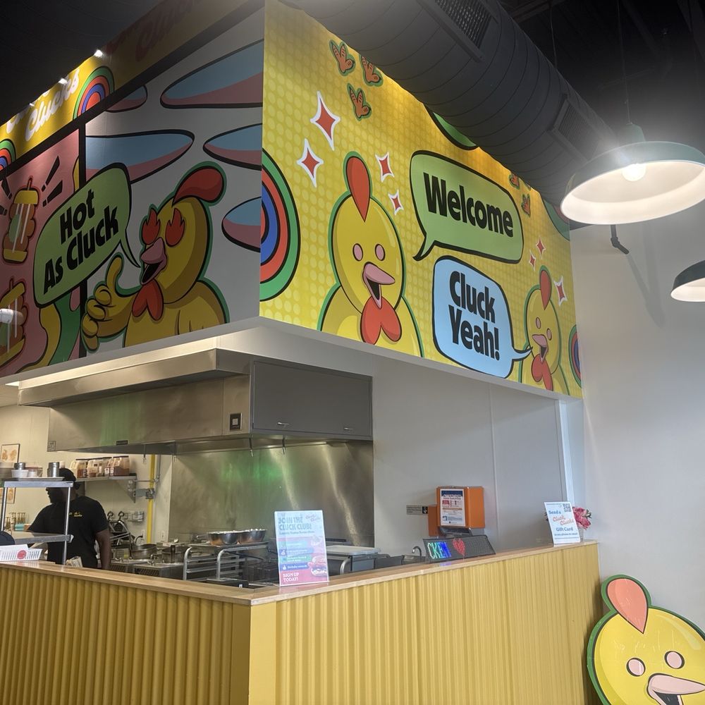 Cluck Clucks - When you walk in this is what you see - Waffles Near Me - Sugar Land, Texas