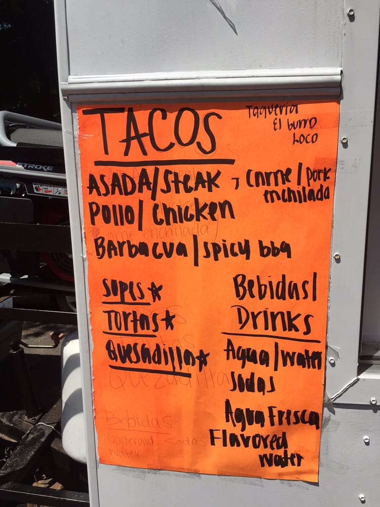 Food from Taqueria el sabroso