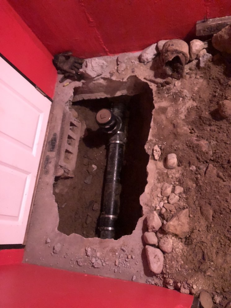 Slide of Central Mass Drain Cleaning