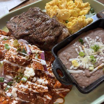 Gina's Kitchen +Catering - Chilaquiles with asada - Breakfast & Brunch Near Me - Rancho Cucamonga, California