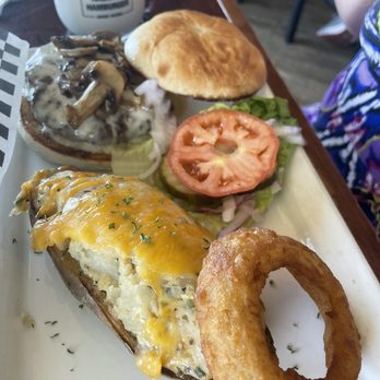 Haunted Hamburger - Mushroom Burger with Twice Cooked Potato - Burgers Near Me - Jerome, Arizona Haunted Hamburger - Mushroom Burger with Twice Cooked Potato - Burgers Near Me - Jerome, Arizona