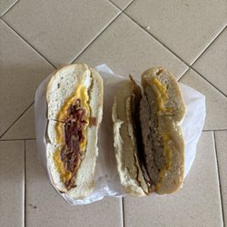 The Bagel Corner - Breakfast Bacon, Egg & Cheese Bagel and Sausage, Egg & Cheese Bagel