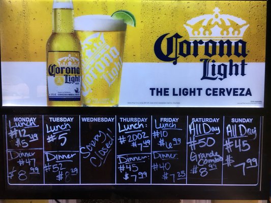 Menu photo 7 Las Palmeras Grove, OK