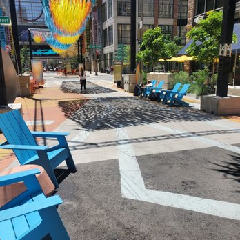 Glenarm Plaza - Seating. Skynets over Downtown (Patrick Shearn/Poetic Kinetics): Quaking Gold. Summer/Fall 2026. - Food Court Near Me - Denver, Colorado Glenarm Plaza - Seating. Skynets over Downtown (Patrick Shearn/Poetic Kinetics): Quaking Gold. Summer/Fall 2026. - Food Court Near Me - Denver, Colorado