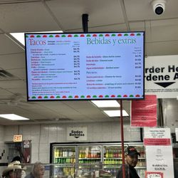 Digital menu