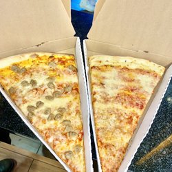 Pin-Up Pizza - Sausage Slice and Cheese Slice