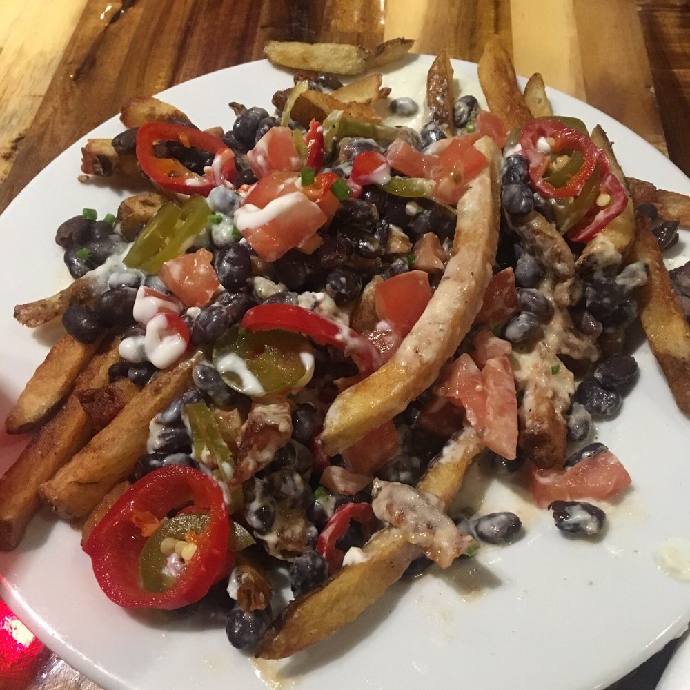 Pixels Pints & Bytes - GTFOH fries w/beans - New American Near Me - Norfolk, Virginia Pixels Pints & Bytes - GTFOH fries w/beans - New American Near Me - Norfolk, Virginia