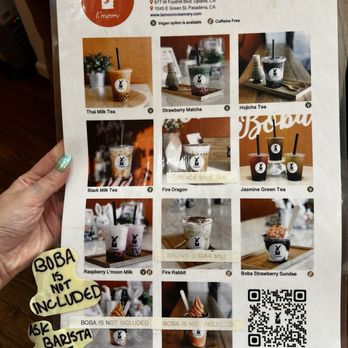 L'moon Creamery - Pasadena - Menu - Ice Cream & Frozen Yogurt Near Me - Pasadena, California