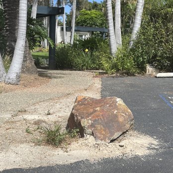 Paradise Point - Parking spot blocked off by sharp rock. - Resorts Near Me - San Diego, California