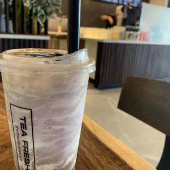 Tea Fresho - Taro coconut with espresso blended with boba - Bubble Tea Near Me - Chandler, Arizona Tea Fresho - Taro coconut with espresso blended with boba - Bubble Tea Near Me - Chandler, Arizona