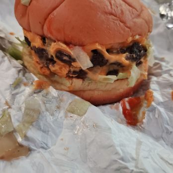 MrBeast Burger - Mr Beast Burger (Double patty, lettuce,  caramelized onions) - Food Delivery Services Near Me - Carmichael, California