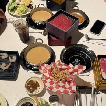 Shabu-Yo - Our table of food - Japanese Near Me - Schaumburg, Illinois