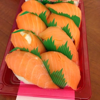 Safeway - 9.99 salmon nigiri. you can ask them to make it fresh. it was meh - Grocery Near Me - Millbrae, California Safeway - 9.99 salmon nigiri. you can ask them to make it fresh. it was meh - Grocery Near Me - Millbrae, California