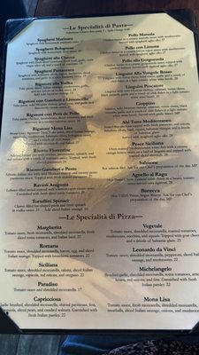 Menu photo 5 Mona Lisa Cucina Huntington Beach, CA Menu photo 5 Mona Lisa Cucina Huntington Beach, CA